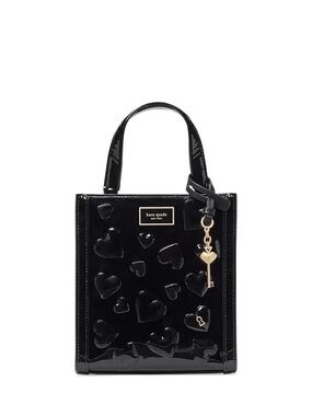 kate spade new york Key To My Heart Embossed Patent Leather Manhattan Mini Tote